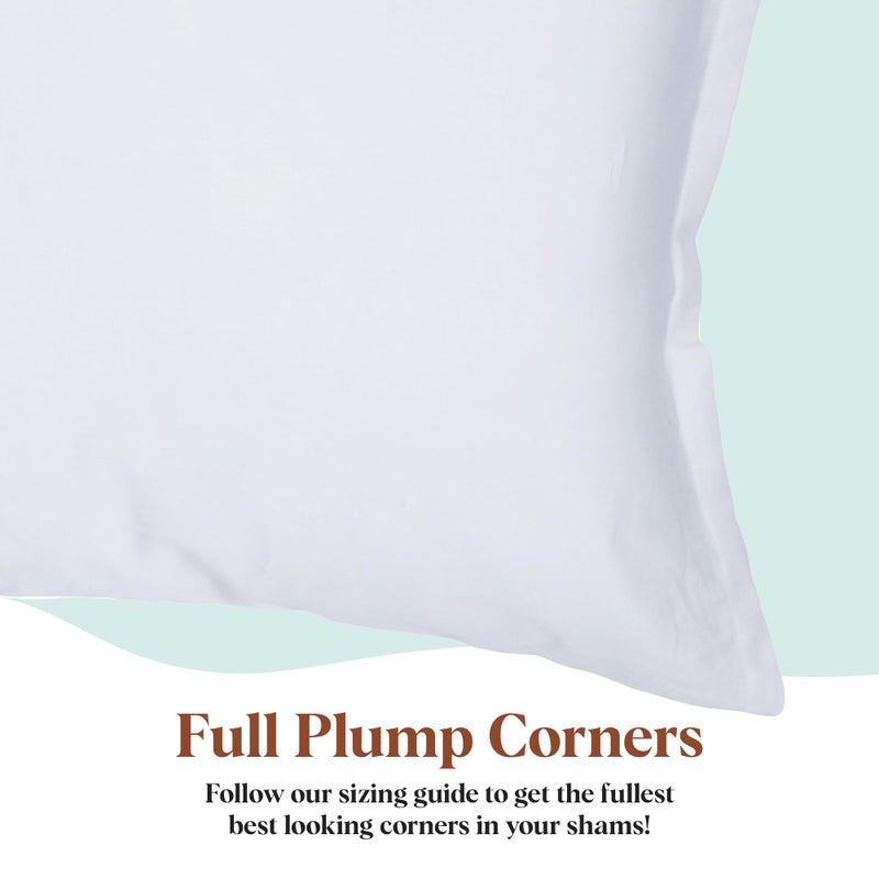 Pillowflex Synthetic Down Alternative Pillow Inserts for Shams - Comfy Pillows for Sleeping, Perfect Pillow & Best Sleeping Pillows, Handmade Down Alternative Throw Pillow Inserts - (16x26 Set of 2) - Image 5